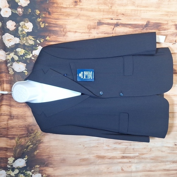 NWT Men's Stafford 40 Long blue pinstrip suit jacket